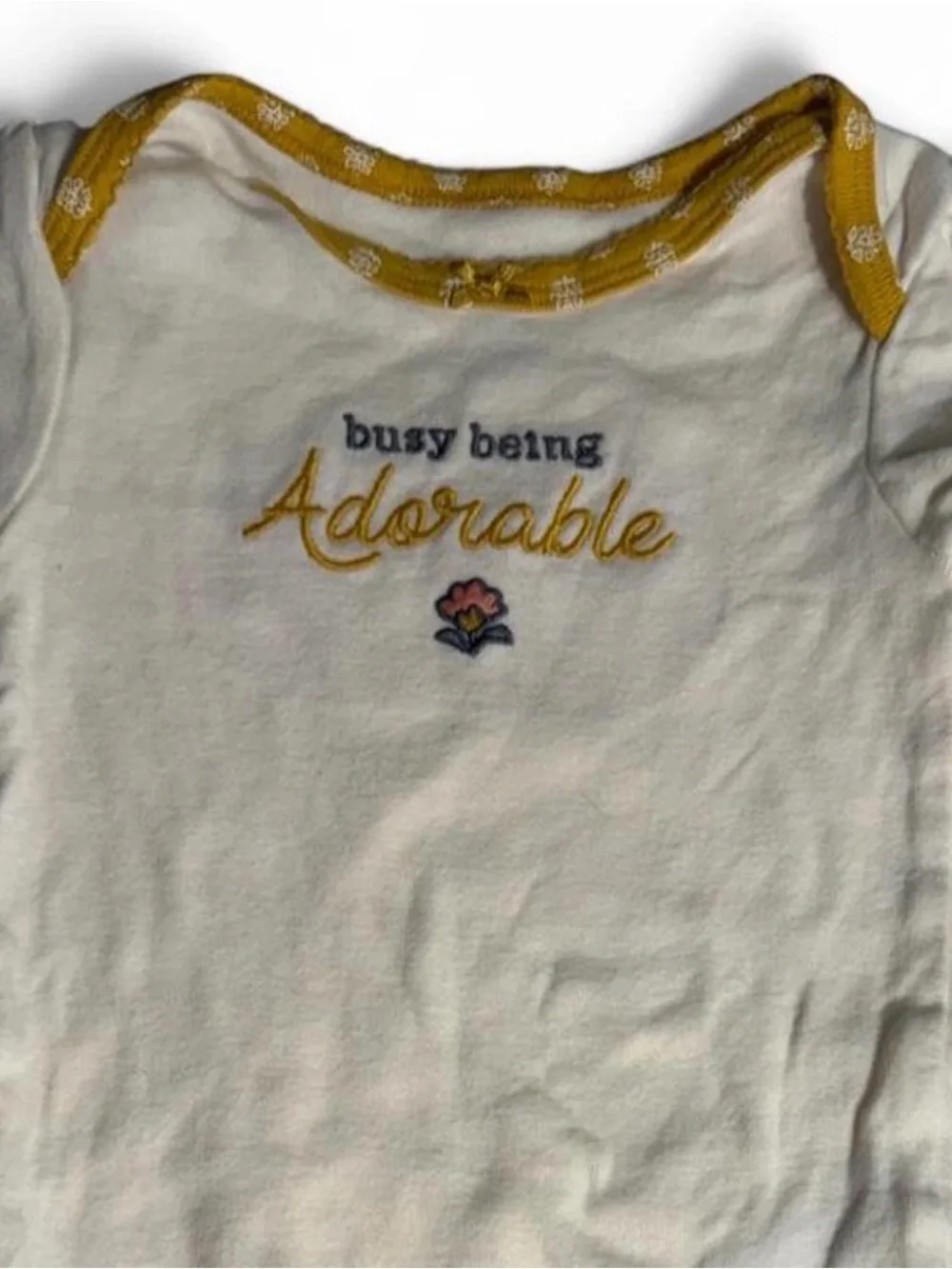 (825-7) Carter’s Baby Girl Short Sleeve Onesies Lot 6-Pack - NWOT Size 6 Months